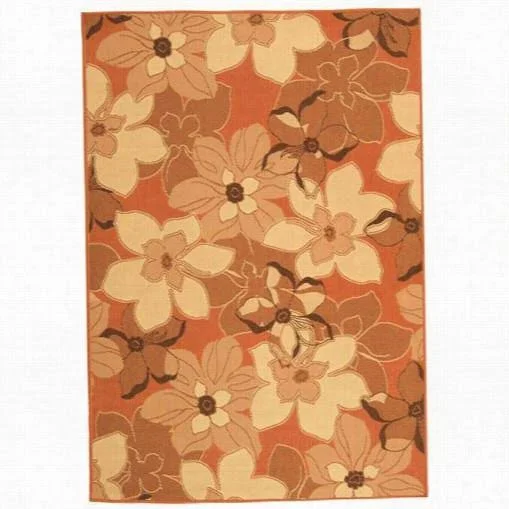 Safavieh CY4039C-5 Courtyard Turquoise & Natural Brown 5&-3x22 x 7&-7x22 Indoor/Outdoor Rug