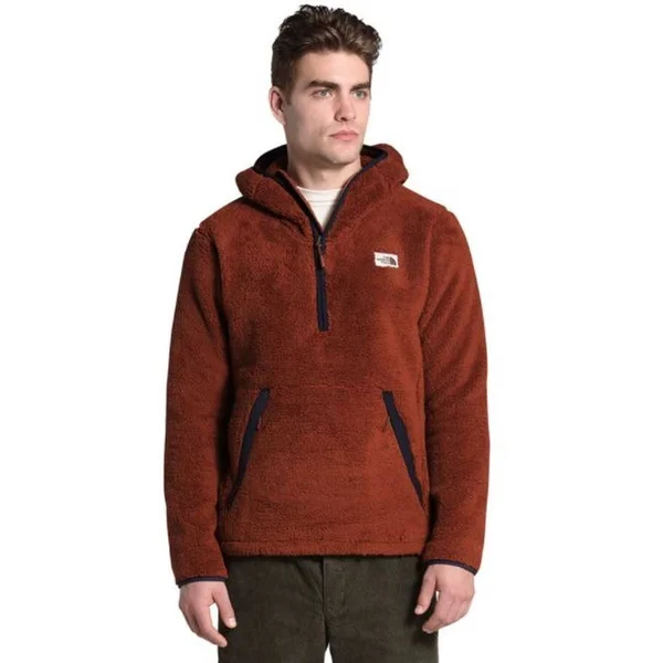 Men's Campshire Pullover Hoodie - Brandy Brown/Aviator Navy, L, Mountain High Outfitters
