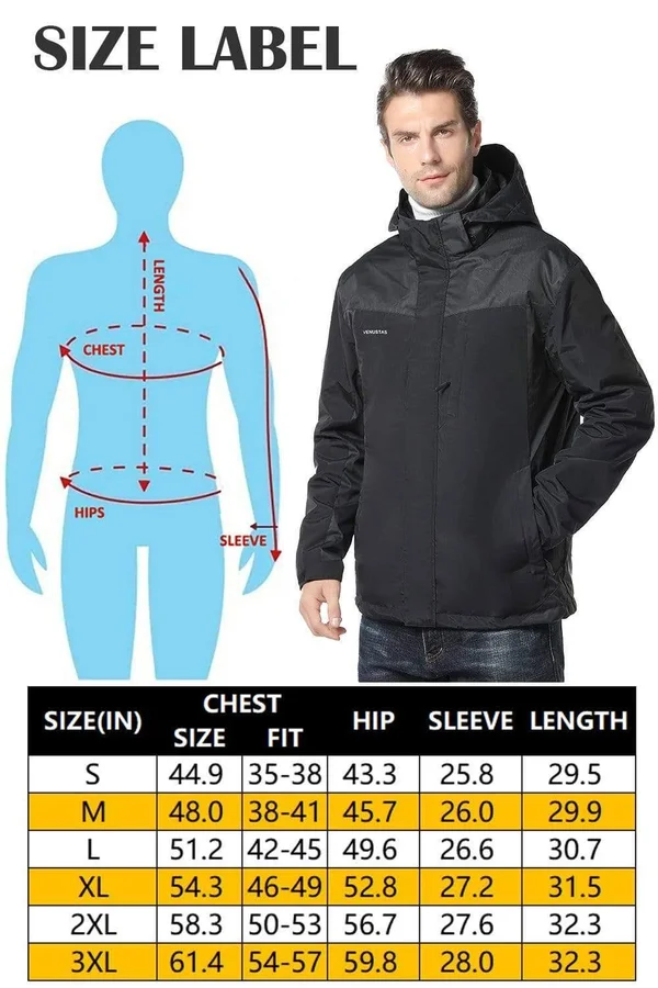 Men's 3-in-1 Heated Jacket 5V XL - Red