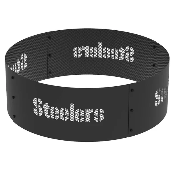 Blue Sky Outdoor 36 in. Pittsburgh Steelers Decorative Steel Round Fire Ring - FR361208-STEELERS