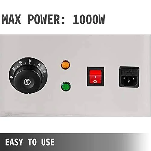 Vevor 1000W Food Warmer - 2 Tanks Commercial Electric Heater, 26.45lbs Capacity Thermal Insulation Melting Pot Machine, for Choco