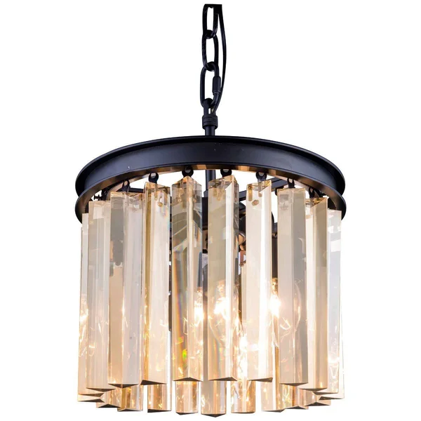 Elegant Lighting-1208D16MB-SS/RC-Sydney - 16 inch 3 Light Pendant