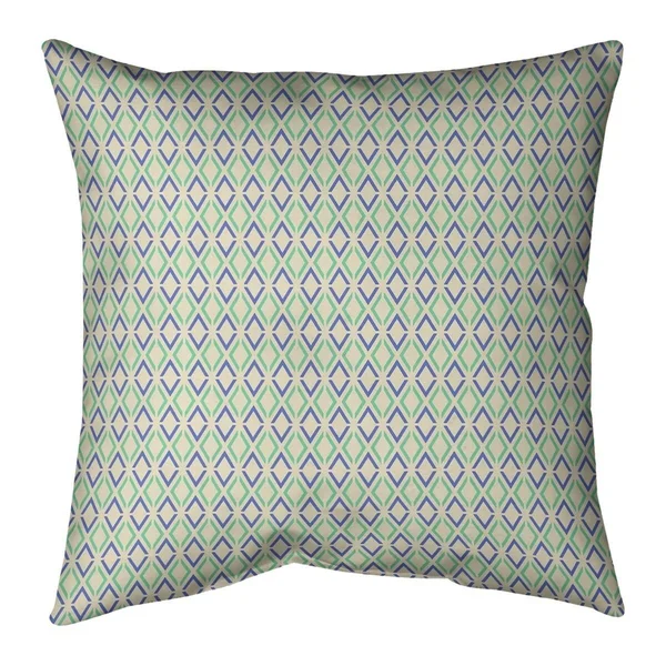 Porch & den Bloomfield Arrow Diamonds Throw Pillow - 16 x 16 - Blue & Purple - Polyester