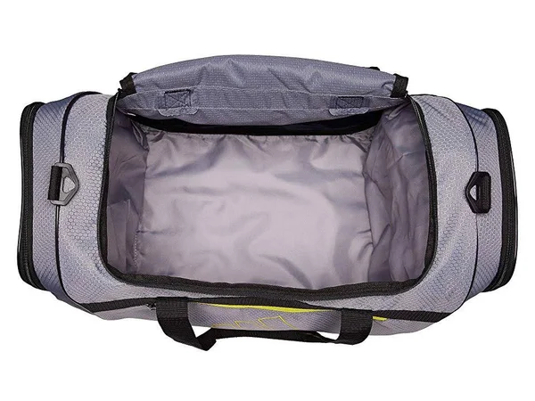 Adidas Defender Iii Medium Duffel - Grey/Dark Blue/Shock Yellow/Black, One Size