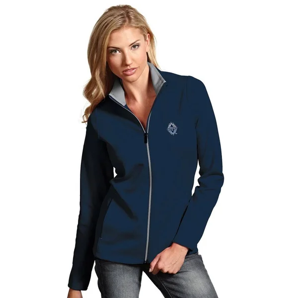 Antigua Women's Vancouver Whitecaps Navy Leader Full-Zip Jacket - Large