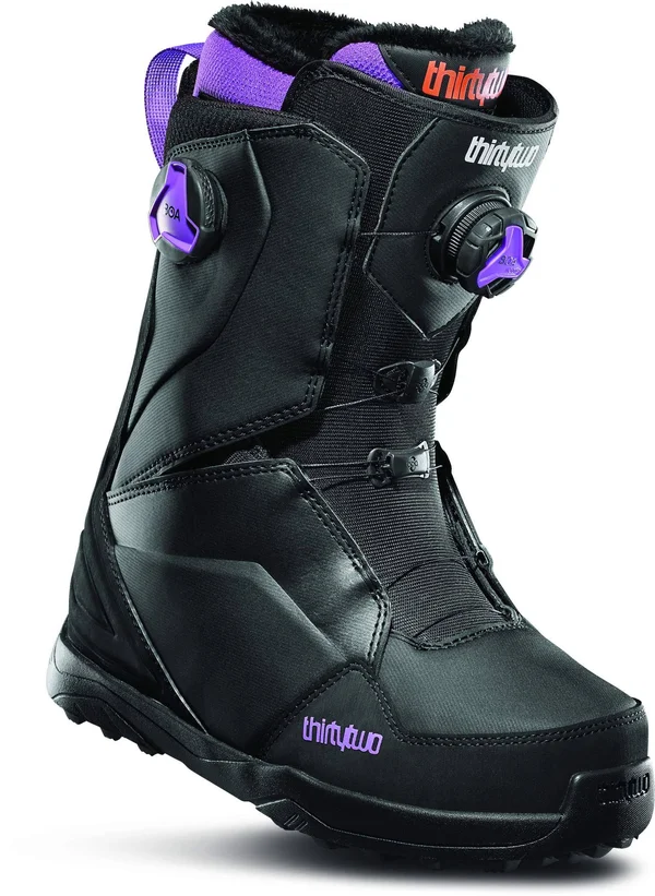 thirtytwo Lashed Double Boa Snowboard Boot - Women's Black/Purple, 5.0