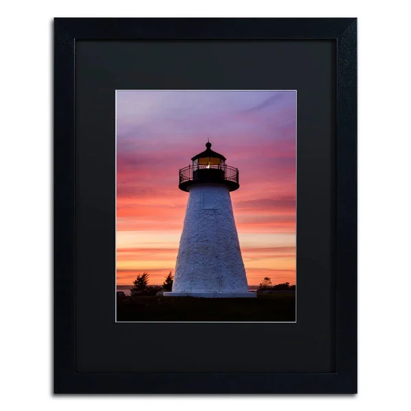 Trademark Fine Art &Needle in The Sky& by Michael Blanchette Framed Photographic Print - Matte Color: Black, Size: 20x22 H x 16x