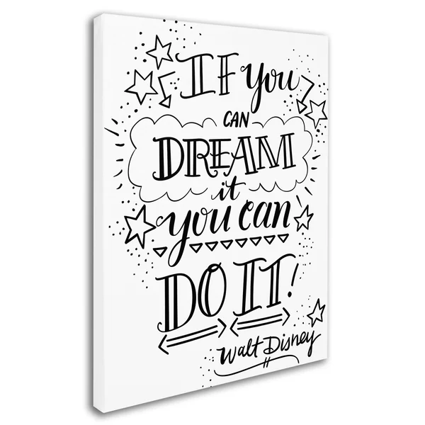 Trademark Fine Art Dream It Do It by Elizabeth Caldwell, 35x47-Inch