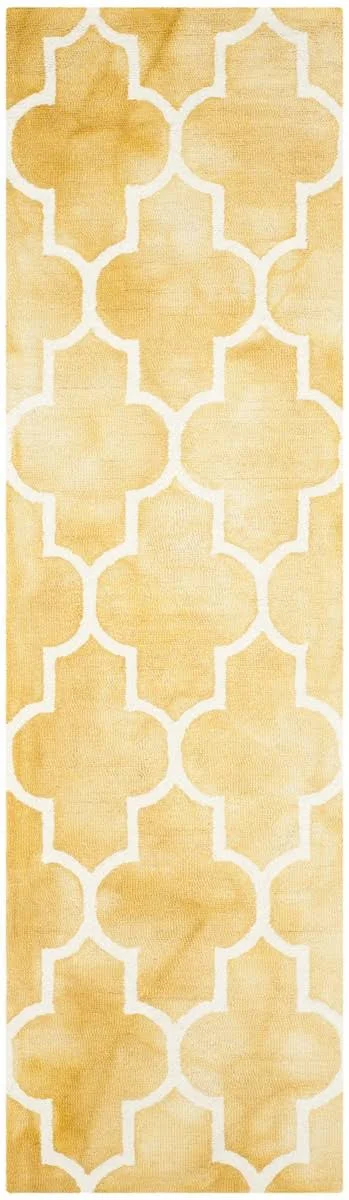 Safavieh Dip Dye DDY535H Gold - Ivory Rug 2&3x22 x 8& Runner