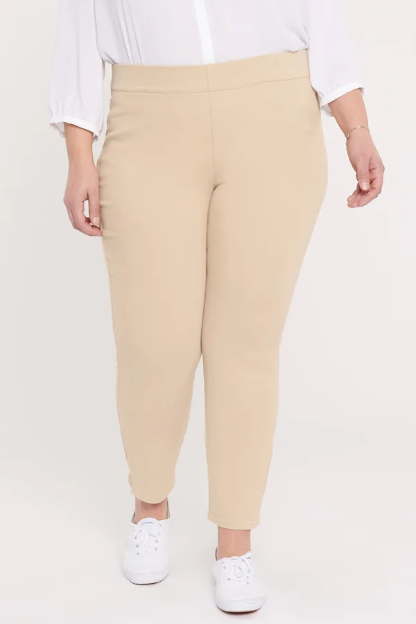 Nydj Women's Skinny Ankle Pull-On Jeans in Plus Size in Marisol Warm Sand, Size: 14W