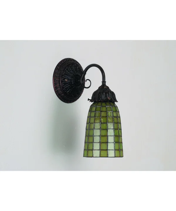 Meyda 5x22W Geometric Green Wall Sconce - 74055