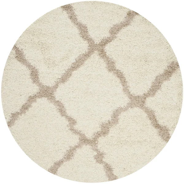 Safavieh Dallas Shag Ivory & Beige Area Rug; 6& x 9&