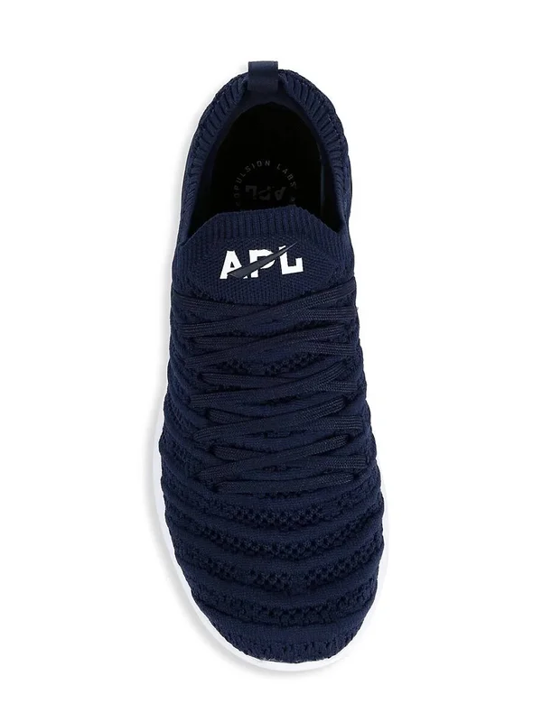APL Women's Techloom Wave Navy/White Shoes in Size 6.5, Athletic Propulsion Labs