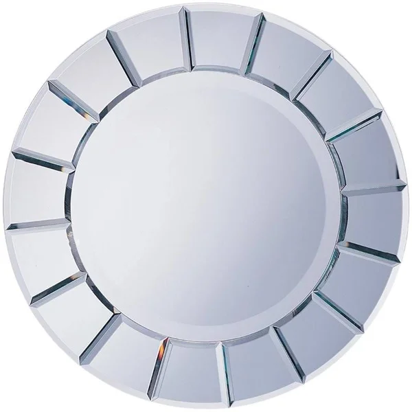 Bowery Hill Round Sun Shaped Decorative Mirror