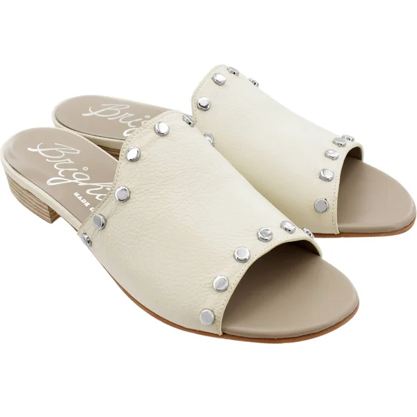 Brighton Night Studded Sandals- Size 7.5 White White