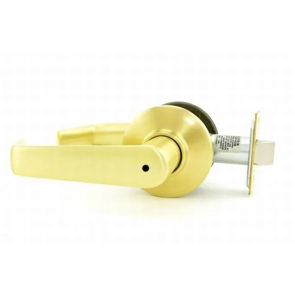 Schlage S40SAT606 Saturn Privacy Door Lever Set Satin Brass