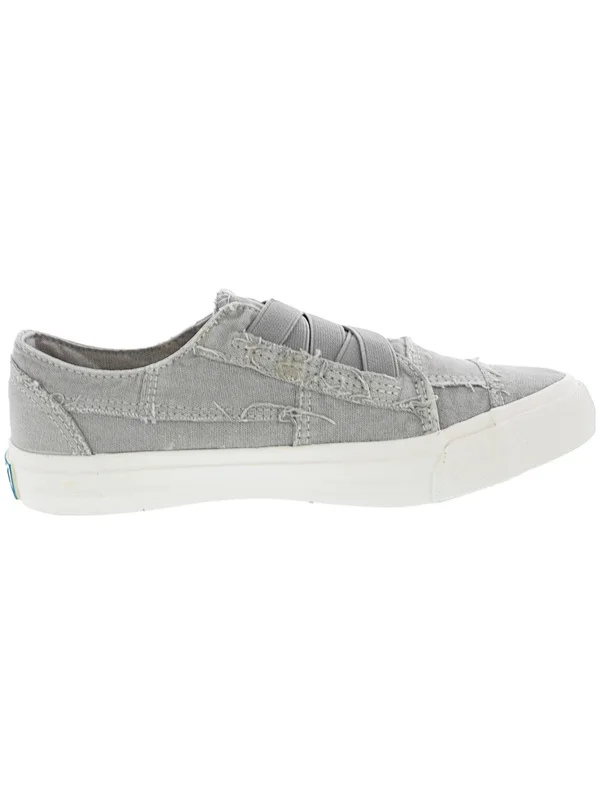 Blowfish Marley Sweet Gray Washed Canvas Slip on Comfortable Fashion Sneakers (5.5, Sweet Gray Color Washed Canva)