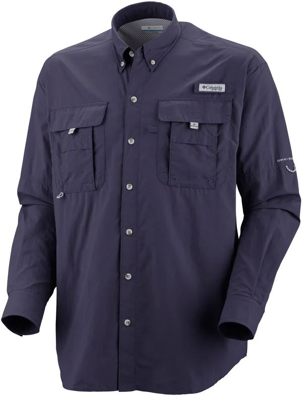 Columbia Men's PFG Bahama Long Sleeve Shirt, Size: 2XT, Black