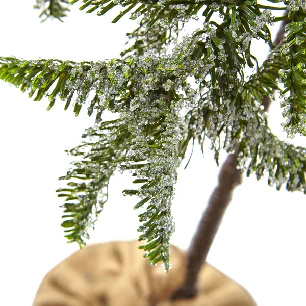 Nearly Natural 3& Iced Pine Tree w/Burlap Base