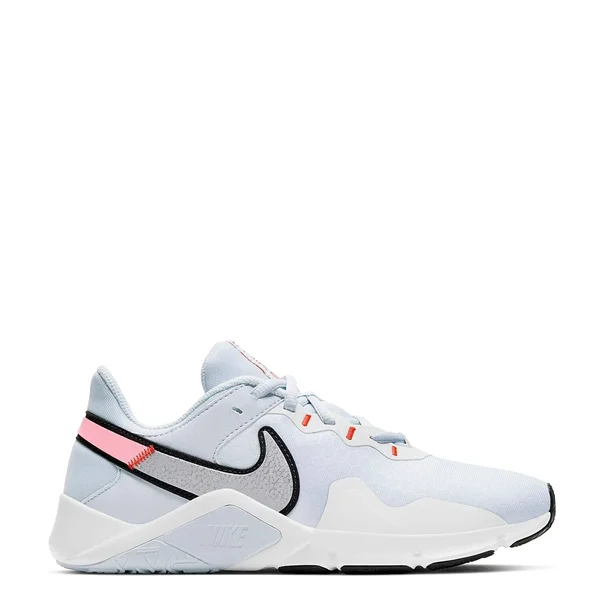 Women's Nike Legend Essential 2 Training Shoe - Grey/Pink - Size 6