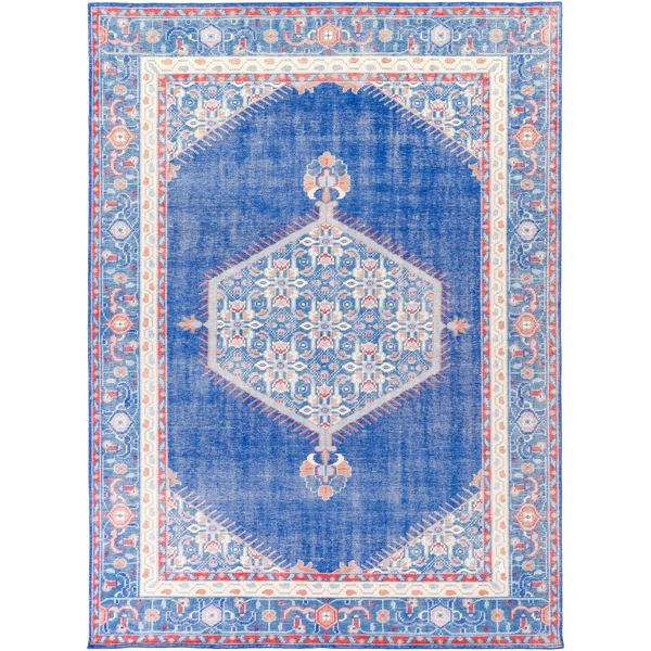 Hand-Knotted Alford Traditional Wool Area Rug (3&6 x 5&6) Purple Blue