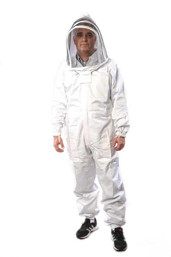 Forest Beekeeping Supply Premium Cotton Beekeeping Suit with Fencing Veil Suitable for Beginner & Commercial Beekeepers Bras