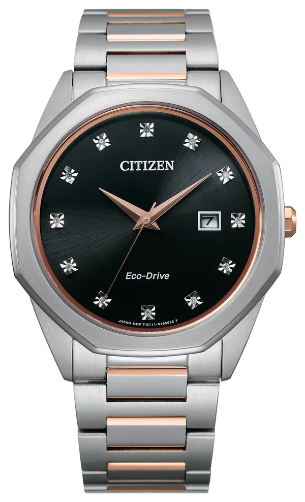 Citizen Men's Eco-Drive Corso Diamond Accent Two-Tone Watch BM7496-56G