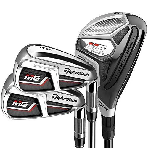 TaylorMade Golf M6 Combo Hybrid/Iron Set 4-5H - 6-PW, Right Hand, Regular Flex, Graphite