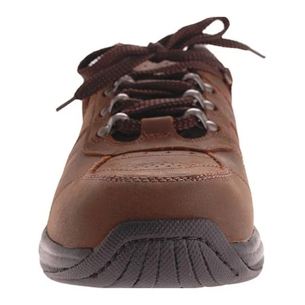 Men's Orthofeet Shreveport Brown Leather 10.5 M