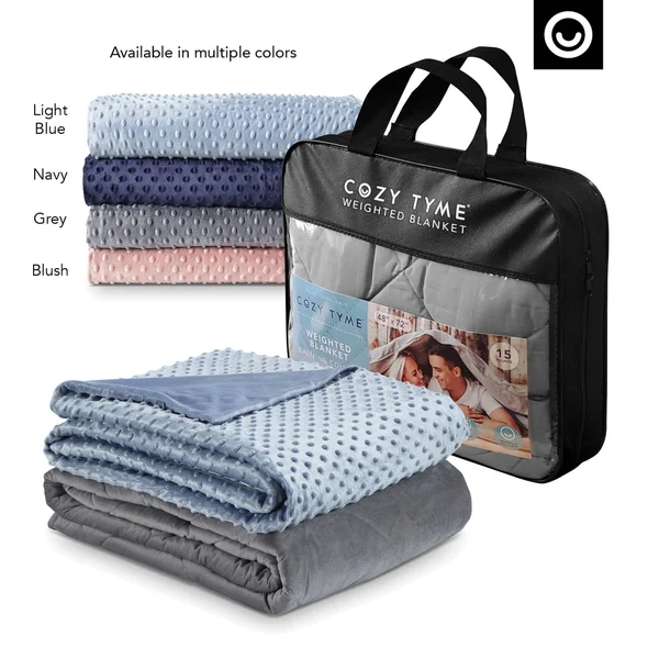 Wesley Weighted Blanket Light Blue - 41x22x60x22 6 lbs
