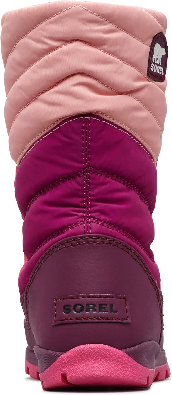 Sorel Youth Whitney Mid Boot - 5 - Rosewater, Ultra Pink