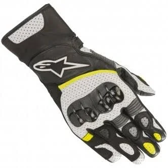 Alpinestars SP-2 V2 Black White Yellow Fluo Gloves