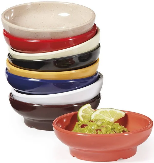Get Enterprises - SD-05-RO - Viva Mexico Rio Orange 5 oz Salsa Dish