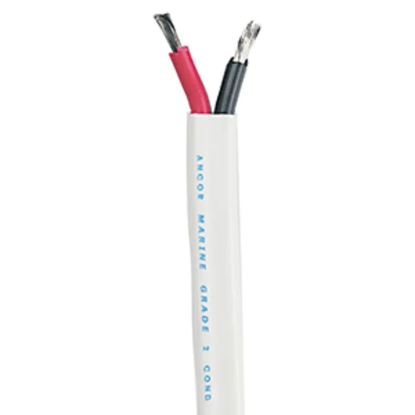 Ancor Standard Duplex Cable - Flat - Red/Black - 8/2 AWG - 50&