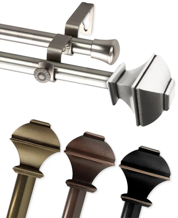 Rod Desyne Marion 13/16 inch Double Curtain Rod
