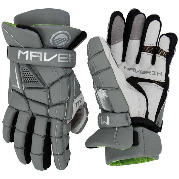 Maverik M5 Glove Lacrosse Gloves - Grey - Size: Small