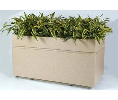 Mccollum Composite Planter Box Arlmont & Co. Color: Charcoal - Size: 16x22 H x 72x22 W x 15x22 D