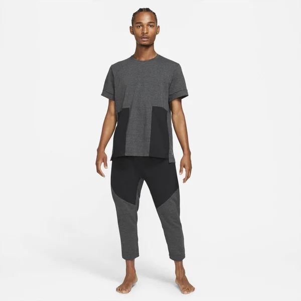 Nike Yoga Dri-Fit Men's Short-Sleeve Top in Black, Size: Medium, DH1927-032