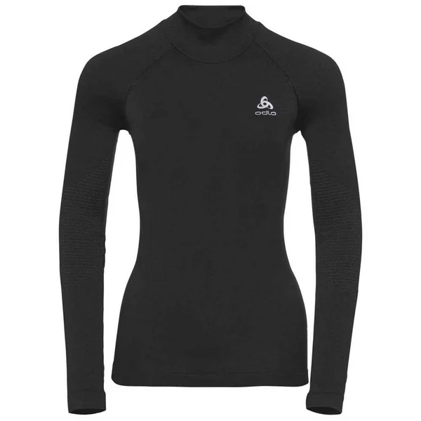 Odlo Womens Ceramiwarm Long-Sleeve Base Layer Top Black