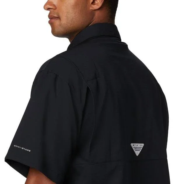 Columbia Men's Georgia Bulldogs Tamiami Short Sleeve Shirt - Black, Size: Small