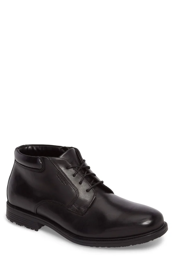 Rockport Men's Essential Details Waterproof Chukka Boot Black - 12, M
