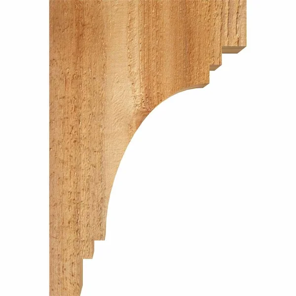 6x22W x 10x22D x 18x22H Pescadero Rough Sawn Corbel, Western Red Cedar