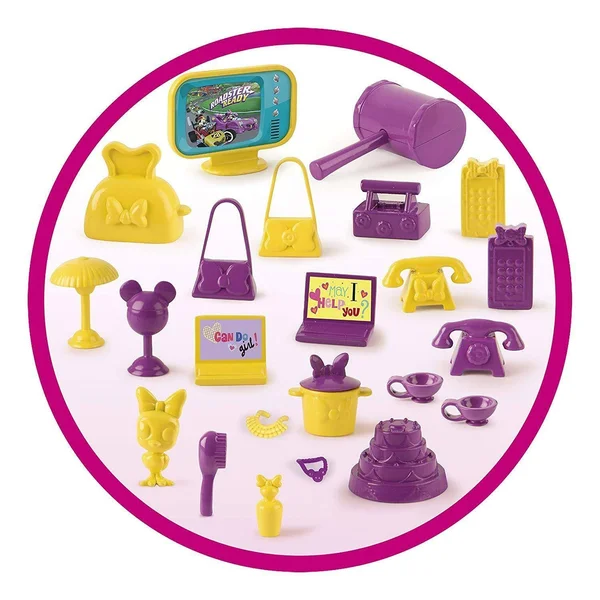 IMC Toys Minnie Casa mansi髇 Con Mu馿cos Y 20 Piezas