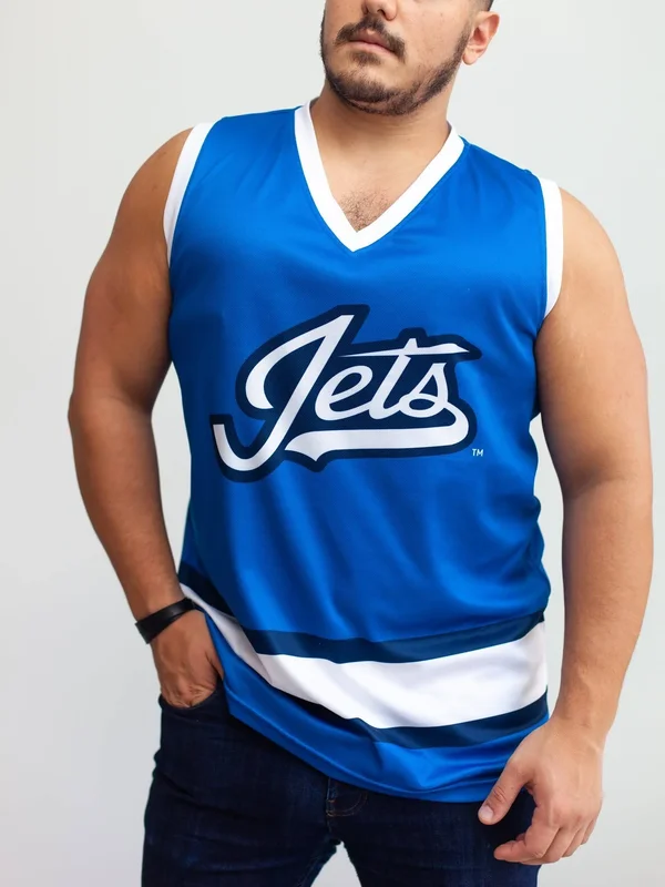 Winnipeg Jets Alternate Hockey Tank L - Light Blue, Polyester