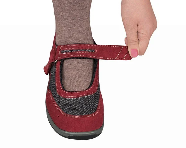 Women's OrthoFeet Chattanooga, Size: 9, Red