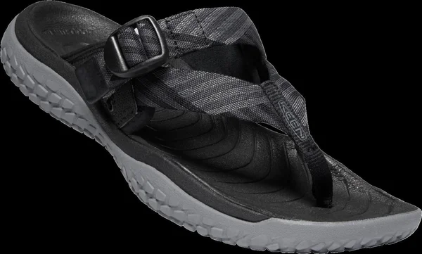 Keen Women's Solr Toe Post Sandal - 10 - Black, Steel Grey