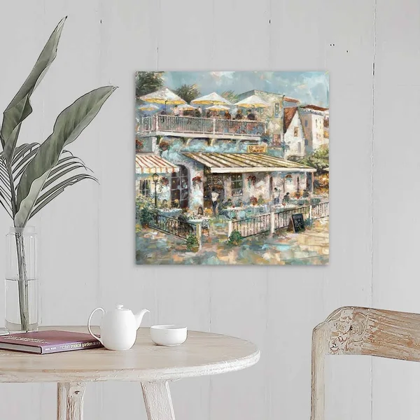 Rooftop Cafe Detail I, Canvas Wall Art, 20x20, Great Big Canvas
