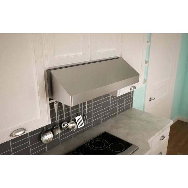 Zephyr Essentials Power Gust Pro-Style AK7136AS290 35.9x22 Convertible Hood - 290 CFM - Stainless Steel