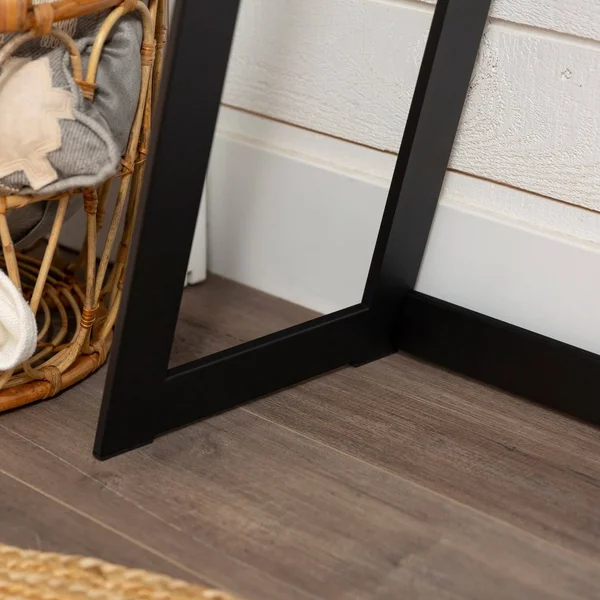 Carbon Loft Kenyon Metal Wrap Entry Table - Dark Walnut