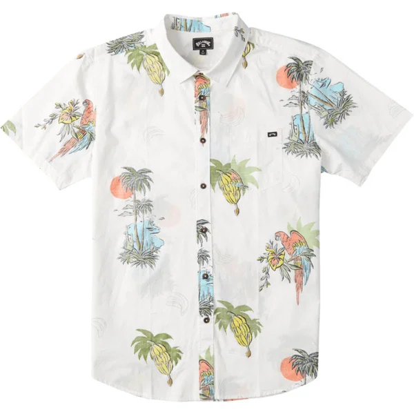 Billabong Sundays Floral SS - Off White - Large